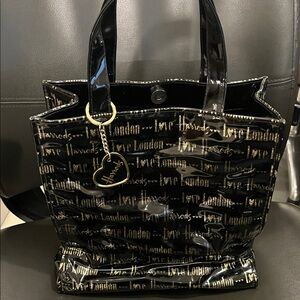 Harrods Black and Gold Tote Bag
Size -small